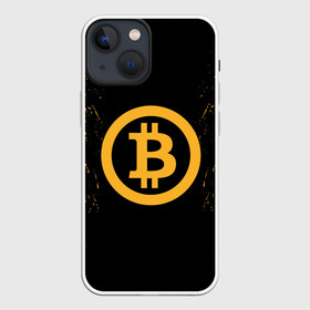Чехол для iPhone 13 mini с принтом БИТКОИН | BITCOIN в Курске,  |  | Тематика изображения на принте: bitcoin | btc | coin | crypto | ethereum | miner | mining | money | orange | биткоин | валюта | деньги | известные | криптовалюта | логотип | майнер | майнинг | монета | надписи.cash | оранжевый | цвет | цифровое золото | эфир