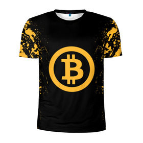 Мужская футболка 3D спортивная с принтом BITCOIN в Курске, 100% полиэстер с улучшенными характеристиками | приталенный силуэт, круглая горловина, широкие плечи, сужается к линии бедра | Тематика изображения на принте: bitcoin | btc | coin | crypto | ethereum | miner | mining | money | orange | биткоин | валюта | деньги | известные | криптовалюта | логотип | майнер | майнинг | монета | надписи.cash | оранжевый | цвет | цифровое золото | эфир