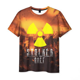 Мужская футболка 3D с принтом S.T.A.L.K.E.R Олег в Курске, 100% полиэфир | прямой крой, круглый вырез горловины, длина до линии бедер | s.t.a.l.k.e.r. | stalker | олег | припять | сталкер | чернобыль