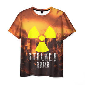 Мужская футболка 3D с принтом S.T.A.L.K.E.R Дима в Курске, 100% полиэфир | прямой крой, круглый вырез горловины, длина до линии бедер | s.t.a.l.k.e.r. | stalker | дима | припять | сталкер | чернобыль