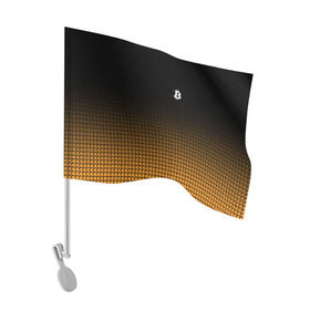 Флаг для автомобиля с принтом BITCOIN в Курске, 100% полиэстер | Размер: 30*21 см | bitcoin | btc | coin | crypto | money | биткоин | валюта | деньги | криптовалюта | цифровое золото
