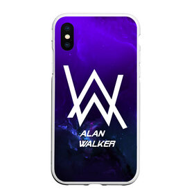 Чехол для iPhone XS Max матовый с принтом Alan Walker SPACE COLLECTION в Курске, Силикон | Область печати: задняя сторона чехла, без боковых панелей | alan walker | club | music | абстракция | клубная музыка | космос | краски | музыка