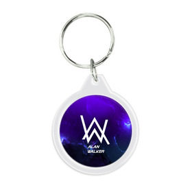 Брелок круглый с принтом Alan Walker SPACE COLLECTION в Курске, пластик и полированная сталь | круглая форма, металлическое крепление в виде кольца | Тематика изображения на принте: alan walker | club | music | абстракция | клубная музыка | космос | краски | музыка