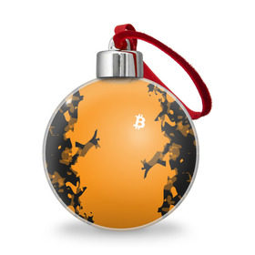 Ёлочный шар с принтом BITCOIN в Курске, Пластик | Диаметр: 77 мм | bitcoin | btc | crypto | биткоин | валюта | деньги | криптовалюта | цифровое золото