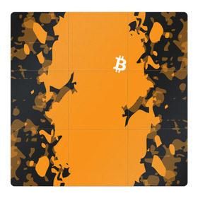 Магнитный плакат 3Х3 с принтом BITCOIN в Курске, Полимерный материал с магнитным слоем | 9 деталей размером 9*9 см | bitcoin | btc | crypto | биткоин | валюта | деньги | криптовалюта | цифровое золото