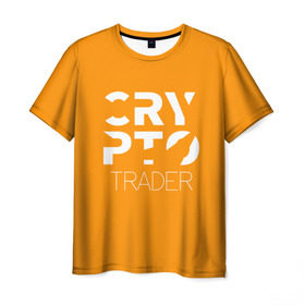 Мужская футболка 3D с принтом CRYPTO TRADER в Курске, 100% полиэфир | прямой крой, круглый вырез горловины, длина до линии бедер | bitcoin | btc | crypto | miner | mining | биткоин | валюта | деньги | криптовалюта | майнинг | цифровое золото