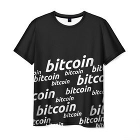 Мужская футболка 3D с принтом BITCOIN в Курске, 100% полиэфир | прямой крой, круглый вырез горловины, длина до линии бедер | bitcoin | btc | crypto | miner | mining | биткоин | валюта | деньги | криптовалюта | майнинг | цифровое золото