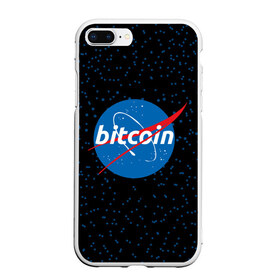 Чехол для iPhone 7Plus/8 Plus матовый с принтом BITCOIN в стиле NASA в Курске, Силикон | Область печати: задняя сторона чехла, без боковых панелей | Тематика изображения на принте: bitcoin | btc | crypto | биткоин | валюта | деньги | криптовалюта | майнер | майнинг | цифровое золото