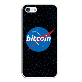 Чехол для iPhone 5/5S матовый с принтом BITCOIN в стиле NASA в Курске, Силикон | Область печати: задняя сторона чехла, без боковых панелей | bitcoin | btc | crypto | биткоин | валюта | деньги | криптовалюта | майнер | майнинг | цифровое золото