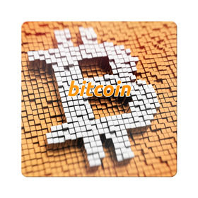 Магнит виниловый Квадрат с принтом BITCOIN в Курске, полимерный материал с магнитным слоем | размер 9*9 см, закругленные углы | Тематика изображения на принте: bitcoin | btc | coin | crypto | ethereum | miner | mining | money | orange | биткоин | валюта | деньги | известные | криптовалюта | логотип | майнинг | монета | надписи.cash | оранжевый | цвет | цифровое золото | эфир