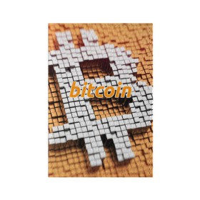 Обложка для паспорта матовая кожа с принтом BITCOIN в Курске, натуральная матовая кожа | размер 19,3 х 13,7 см; прозрачные пластиковые крепления | Тематика изображения на принте: bitcoin | btc | coin | crypto | ethereum | miner | mining | money | orange | биткоин | валюта | деньги | известные | криптовалюта | логотип | майнинг | монета | надписи.cash | оранжевый | цвет | цифровое золото | эфир