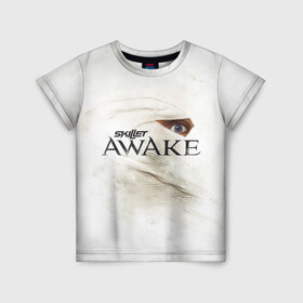 Детская футболка 3D с принтом Awake в Курске, 100% гипоаллергенный полиэфир | прямой крой, круглый вырез горловины, длина до линии бедер, чуть спущенное плечо, ткань немного тянется | awake | monster | skillet | джон купер | кори купер | рок