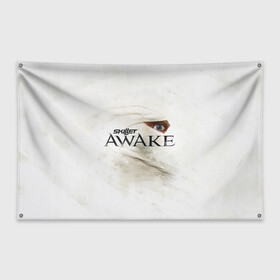 Флаг-баннер с принтом Awake в Курске, 100% полиэстер | размер 67 х 109 см, плотность ткани — 95 г/м2; по краям флага есть четыре люверса для крепления | awake | monster | skillet | джон купер | кори купер | рок