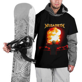 Накидка на куртку 3D с принтом Megadeth в Курске, 100% полиэстер |  | megadet | megadeth | группа | дирк вербурен | дэвид эллефсон | дэйв мастейн | кико лоурейро | мегадет | мегадетх | метал | рок | трэш | трэшметал | тяжелый | хард | хардрок | хеви | хевиметал