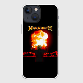 Чехол для iPhone 13 mini с принтом Megadeth в Курске,  |  | megadet | megadeth | группа | дирк вербурен | дэвид эллефсон | дэйв мастейн | кико лоурейро | мегадет | мегадетх | метал | рок | трэш | трэшметал | тяжелый | хард | хардрок | хеви | хевиметал