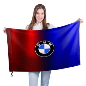Флаг 3D с принтом BMW SPORT ABSTRACT в Курске, 100% полиэстер | плотность ткани — 95 г/м2, размер — 67 х 109 см. Принт наносится с одной стороны | auto | automobile | bmw | car | machine | motor | motor car | sport car | автомашина | легковой автомобиль | спортивный автомобиль | тачка