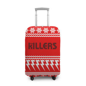 Чехол для чемодана 3D с принтом Праздничный The Killers в Курске, 86% полиэфир, 14% спандекс | двустороннее нанесение принта, прорези для ручек и колес | kilers | killers | the | the killers | альтернативн | брэндон флауэрс | дэйв кенинг | зе | знак | зэ | килер | килерс | красный | марк стормер | надпись | новогодний | новый год | праздник | рождество