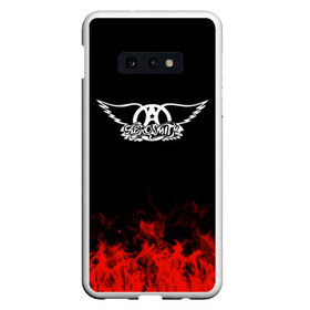 Чехол для Samsung S10E с принтом Aerosmith в Курске, Силикон | Область печати: задняя сторона чехла, без боковых панелей | aerosmith | band | metal | music | rock | атрибутика | группа | метал | музыка | рок