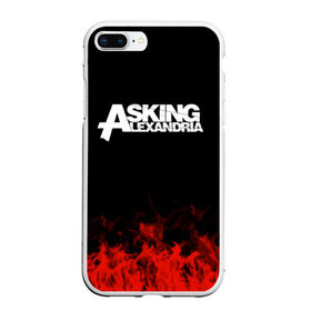 Чехол для iPhone 7Plus/8 Plus матовый с принтом Asking Alexandria в Курске, Силикон | Область печати: задняя сторона чехла, без боковых панелей | asking alexandria | band | metal | music | rock | атрибутика | группа | метал | музыка | рок