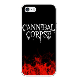 Чехол для iPhone 5/5S матовый с принтом Cannibal Corpse в Курске, Силикон | Область печати: задняя сторона чехла, без боковых панелей | band | cannibal corpse | metal | music | rock | атрибутика | группа | метал | музыка | рок