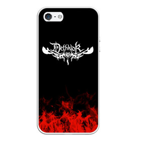 Чехол для iPhone 5/5S матовый с принтом Dethklok в Курске, Силикон | Область печати: задняя сторона чехла, без боковых панелей | band | dethklok | metal | music | rock | атрибутика | группа | метал | музыка | рок