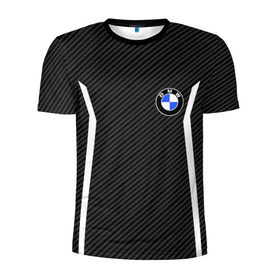 Мужская футболка 3D спортивная с принтом BMW Motorsport Carbon в Курске, 100% полиэстер с улучшенными характеристиками | приталенный силуэт, круглая горловина, широкие плечи, сужается к линии бедра | bmw | bmw motorsport | bmw performance | carbon | m | motorsport | performance | sport | бмв | карбон | моторспорт | спорт