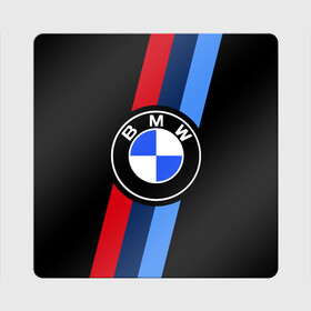 Магнит виниловый Квадрат с принтом BMW 2021 M SPORT / БМВ М СПОРТ в Курске, полимерный материал с магнитным слоем | размер 9*9 см, закругленные углы | bmw | bmw motorsport | bmw performance | carbon | m | motorsport | performance | sport | бмв | карбон | моторспорт | спорт