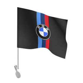 Флаг для автомобиля с принтом BMW Motorsport Carbon в Курске, 100% полиэстер | Размер: 30*21 см | Тематика изображения на принте: bmw | bmw motorsport | bmw performance | carbon | m | motorsport | performance | sport | бмв | карбон | моторспорт | спорт