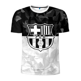 Мужская футболка 3D спортивная с принтом FC Barca Black Collection в Курске, 100% полиэстер с улучшенными характеристиками | приталенный силуэт, круглая горловина, широкие плечи, сужается к линии бедра | Тематика изображения на принте: fc barcelona | fcb | барселона | спорт | спортивные | футбол | футбольный клуб