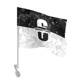 Флаг для автомобиля с принтом RAINBOW SIX SIEGE в Курске, 100% полиэстер | Размер: 30*21 см | cybersport | esports | pro league | r6 | rainbow | rainbow six | siege | six | weapon | игры | шутер