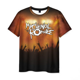 Мужская футболка 3D с принтом My Chemical Romance в Курске, 100% полиэфир | прямой крой, круглый вырез горловины, длина до линии бедер | 