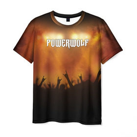 Мужская футболка 3D с принтом Powerwolf в Курске, 100% полиэфир | прямой крой, круглый вырез горловины, длина до линии бедер | band | metal | music | powerwolf | rock | атрибутика | метал | музыка | рок