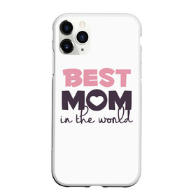 Чехол для iPhone 11 Pro матовый с принтом Лучшая мама в мире в Курске, Силикон |  | мама | родители