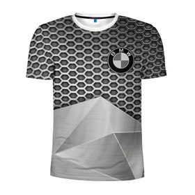 Мужская футболка 3D спортивная с принтом BMW SPORT MOTORS 2018 в Курске, 100% полиэстер с улучшенными характеристиками | приталенный силуэт, круглая горловина, широкие плечи, сужается к линии бедра | Тематика изображения на принте: 