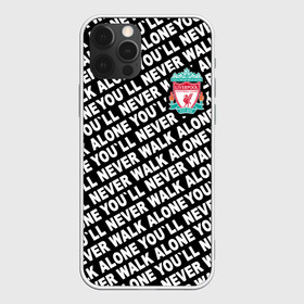 Чехол для iPhone 12 Pro с принтом YNWA с логотипом в Курске, силикон | область печати: задняя сторона чехла, без боковых панелей | liverpool | you ll never walk alone | апл | ливерпуль | футбол