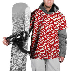 Накидка на куртку 3D с принтом YNWA красный в Курске, 100% полиэстер |  | Тематика изображения на принте: liverpool | ynwa | yol ll never walk alone | апл | ливерпуль | футбол