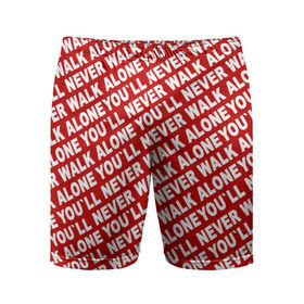 Мужские шорты 3D спортивные с принтом YNWA красный в Курске,  |  | liverpool | ynwa | yol ll never walk alone | апл | ливерпуль | футбол