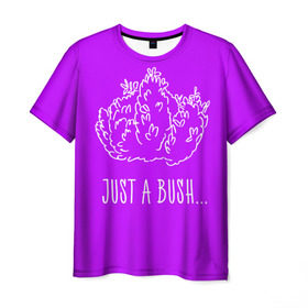 Мужская футболка 3D с принтом Just a Bush в Курске, 100% полиэфир | прямой крой, круглый вырез горловины, длина до линии бедер | Тематика изображения на принте: battle royale | fortnite | батл роял | фортнайт
