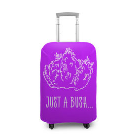 Чехол для чемодана 3D с принтом Just a Bush в Курске, 86% полиэфир, 14% спандекс | двустороннее нанесение принта, прорези для ручек и колес | battle royale | fortnite | батл роял | фортнайт