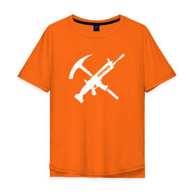 Мужская футболка хлопок Oversize с принтом Fortnite в Курске, 100% хлопок | свободный крой, круглый ворот, “спинка” длиннее передней части | battle royale | fortnite | батл роял | фортнайт