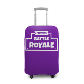 Чехол для чемодана 3D с принтом Fortnite Battle Royale в Курске, 86% полиэфир, 14% спандекс | двустороннее нанесение принта, прорези для ручек и колес | battle royale | fortnite | батл роял | фортнайт