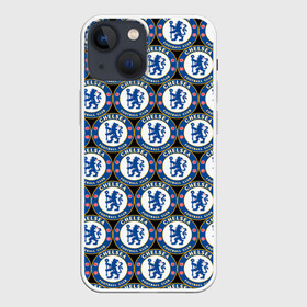 Чехол для iPhone 13 mini с принтом Chelsea в Курске,  |  | chelsea | england | football | logo | london | sport | англия | арт | лига | лого | спорт | стикеры | текстура | фк | футбол | футбольный клуб | челси | эмблема