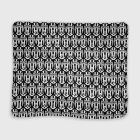 Плед 3D с принтом Juventus Black&White в Курске, 100% полиэстер | закругленные углы, все края обработаны. Ткань не мнется и не растягивается | 