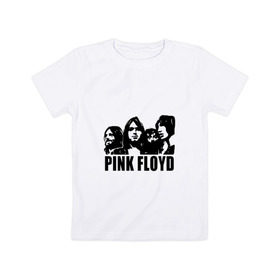 Детская футболка хлопок с принтом Pink Floyd в Курске, 100% хлопок | круглый вырез горловины, полуприлегающий силуэт, длина до линии бедер | pink floyd | pinkfloyd | арт | артрок | группа | дэвид гилмор | пинк флойд | пинкфлойд | прогрессивный | психоделический | рок | сид барретт | симфонический | спэйс | эйсид | экспериментальный