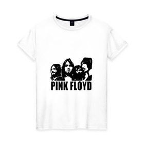 Женская футболка хлопок с принтом Pink Floyd в Курске, 100% хлопок | прямой крой, круглый вырез горловины, длина до линии бедер, слегка спущенное плечо | Тематика изображения на принте: pink floyd | pinkfloyd | арт | артрок | группа | дэвид гилмор | пинк флойд | пинкфлойд | прогрессивный | психоделический | рок | сид барретт | симфонический | спэйс | эйсид | экспериментальный