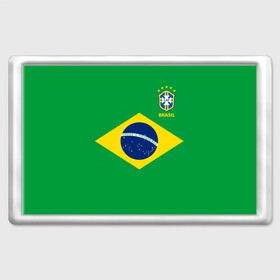 Магнит 45*70 с принтом Бразилия, форма в Курске, Пластик | Размер: 78*52 мм; Размер печати: 70*45 | brazil | uniform