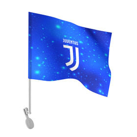 Флаг для автомобиля с принтом Juventus space collection в Курске, 100% полиэстер | Размер: 30*21 см | football | soccer | ювентус