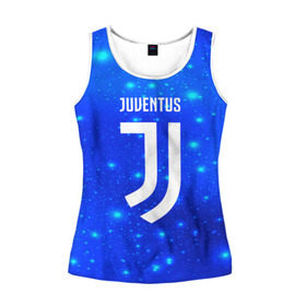 Женская майка 3D с принтом Juventus space collection в Курске, 100% полиэстер | круглая горловина, прямой силуэт, длина до линии бедра | Тематика изображения на принте: football | soccer | ювентус