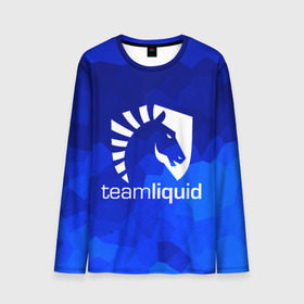 Мужской лонгслив 3D с принтом Team Liquid в Курске, 100% полиэстер | длинные рукава, круглый вырез горловины, полуприлегающий силуэт | Тематика изображения на принте: awp | counter strike | cs go | cybersport | game | skin | team liquid | авп | игры | киберспорт | скин