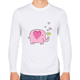 Мужской лонгслив хлопок с принтом Слоненок в Курске, 100% хлопок |  | 14 | 14февраля | elephant | happy | happyvalentine | love | valentinesday | деньвсехвлюбленных | деньсвятоговалентина | любовь | мило | нежно | праздник | рисунок | сердца | сердце | слоненок